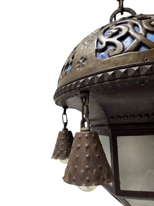 Vienna Secession Art Nouveau Chandelier Austria, 1900s